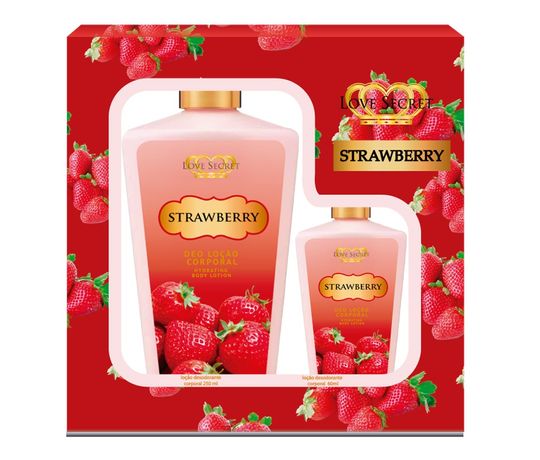 Kit-Strawberry-Locao-Corporal-De-Love-Secret Kit-Strawberry-Locao-Corporal-De-Love-Secret