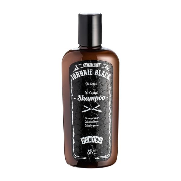 Oil Control Shampoo de Johnnie Black – Controla a Oleosidade e mantem o PH do Couro Cabeludo, Cabelo e Barba 240 ml